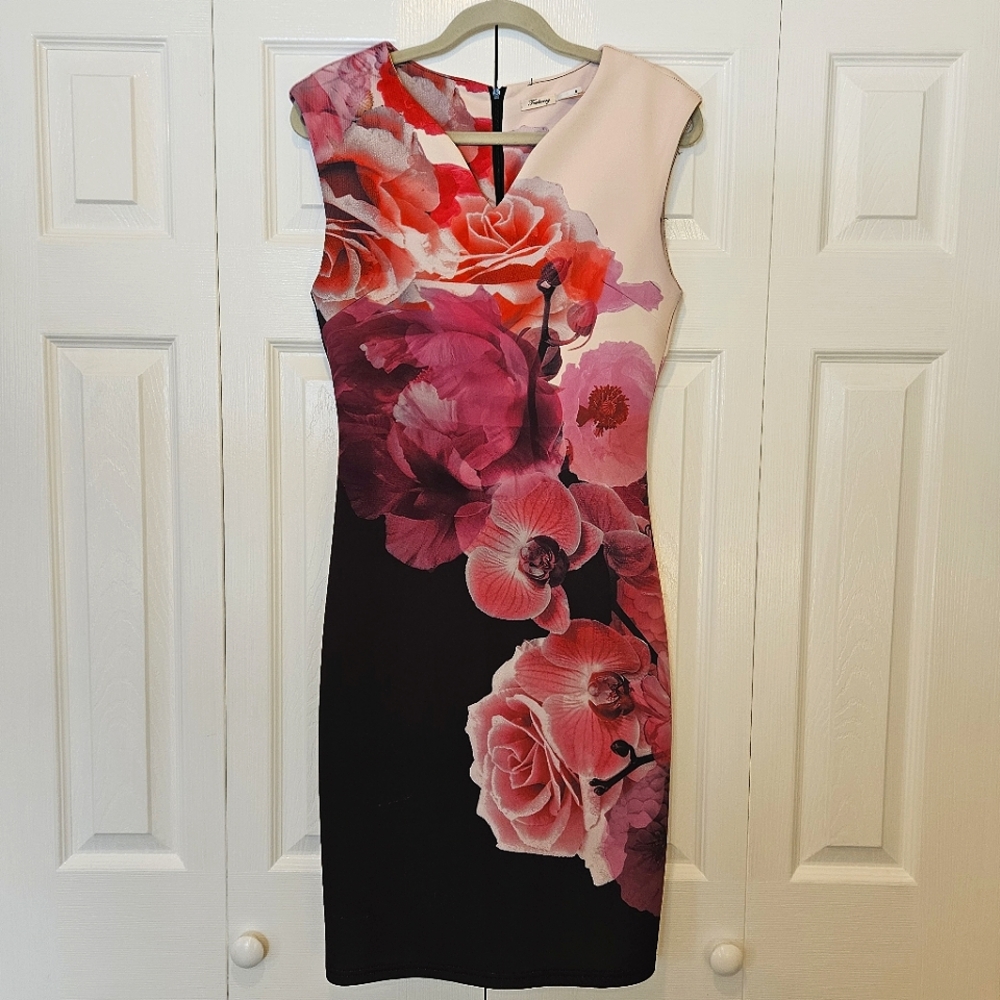 Teaberry Floral Pencil Dress